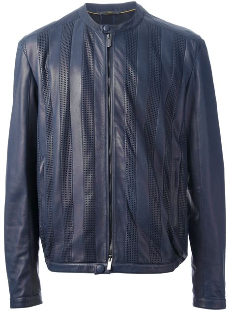 fendi perforated leather jacket|Fendi windbreaker jacket.